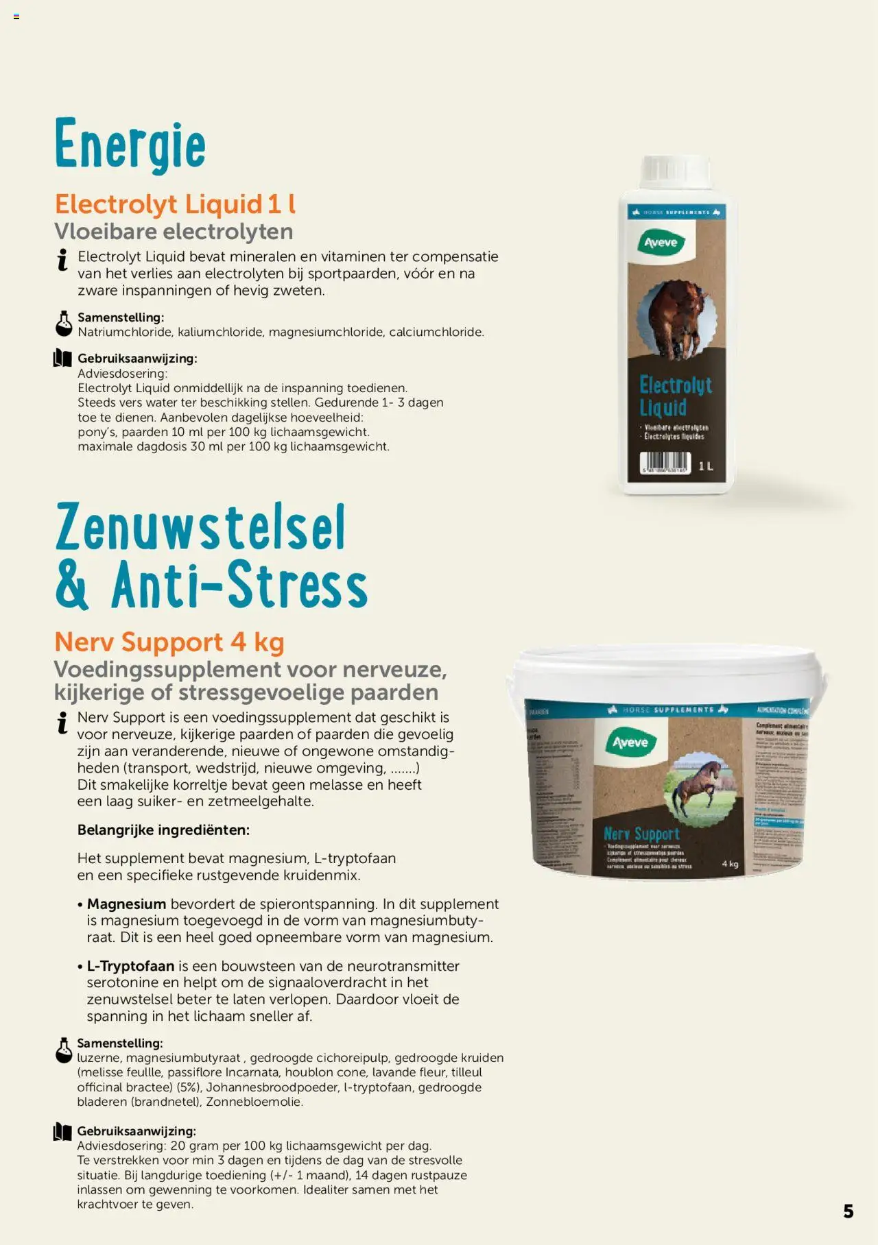 Aveve Paardensupplementen - page 5- valid from 01/06/2023