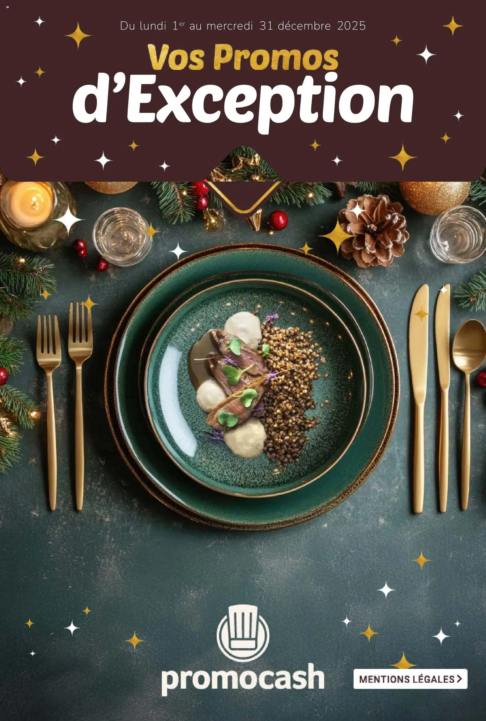 Promocash - Brochure Vos Promos d'Exception - page 1 - valable à partir du 01/12/2025