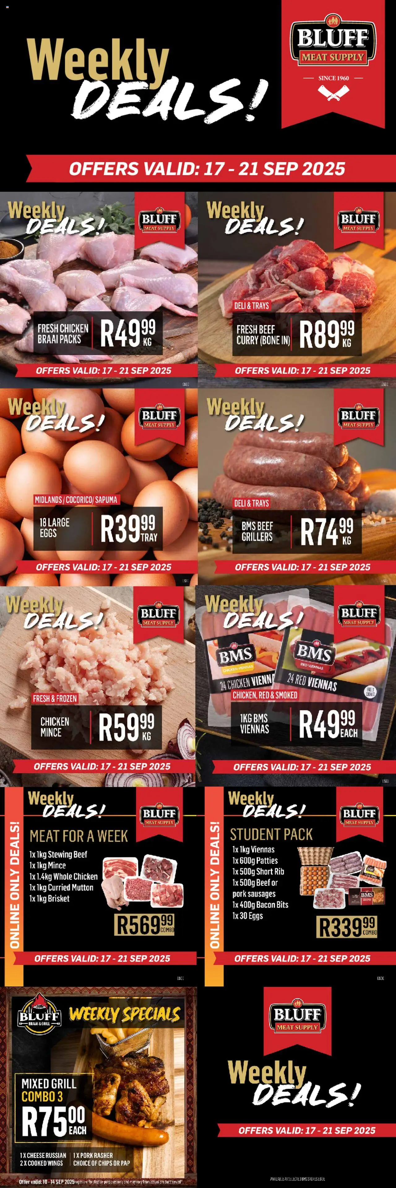 Bluff Meat Supply - Weekly DEALS! - page 1- valid from 17/09/2025