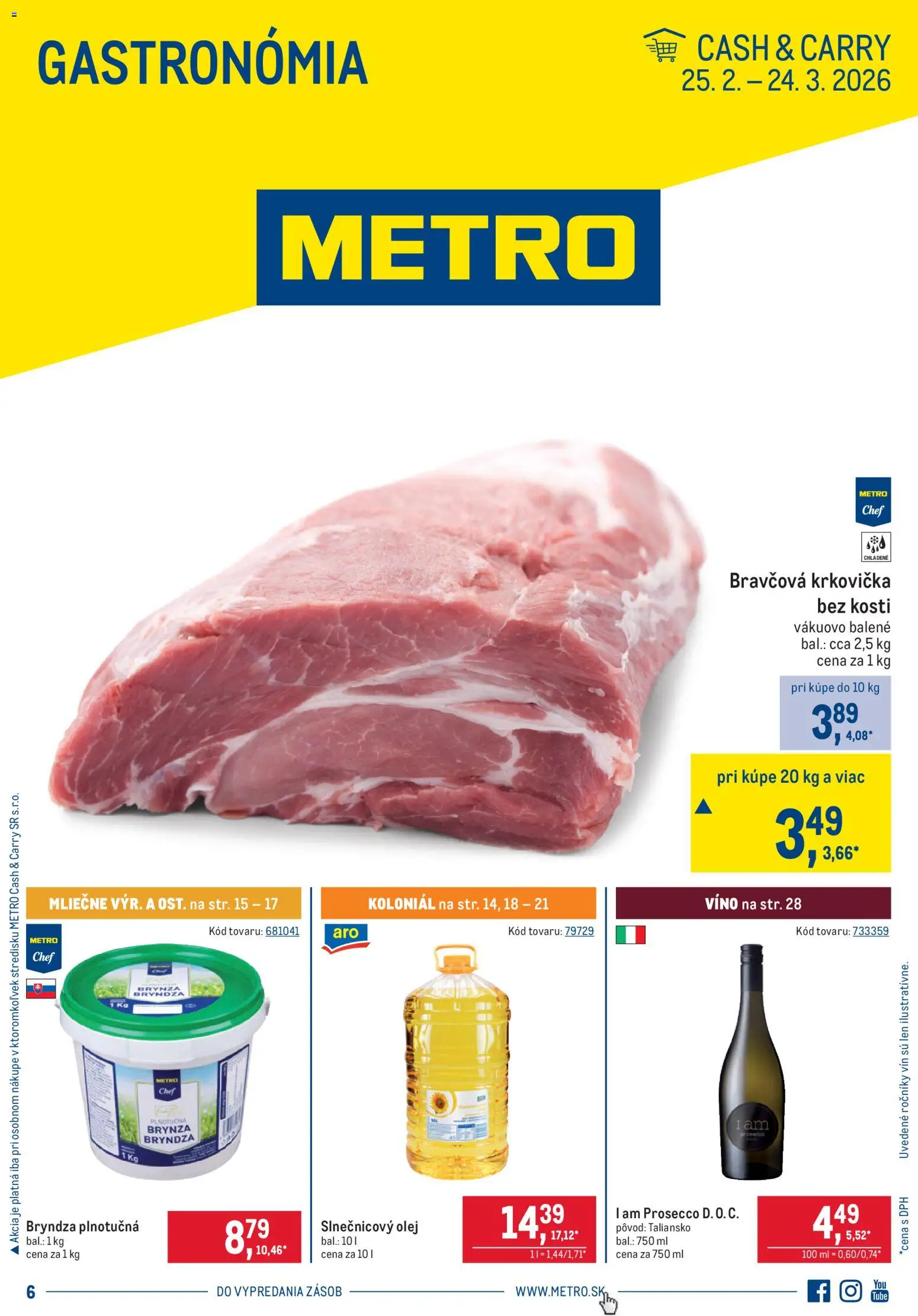 Metro Gastronómia - strana 1- platný od 25.02.2026