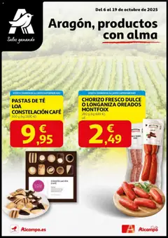 Vista previa del folleto Alcampo - Aragón, productos con alma válido desde 06/10/2025