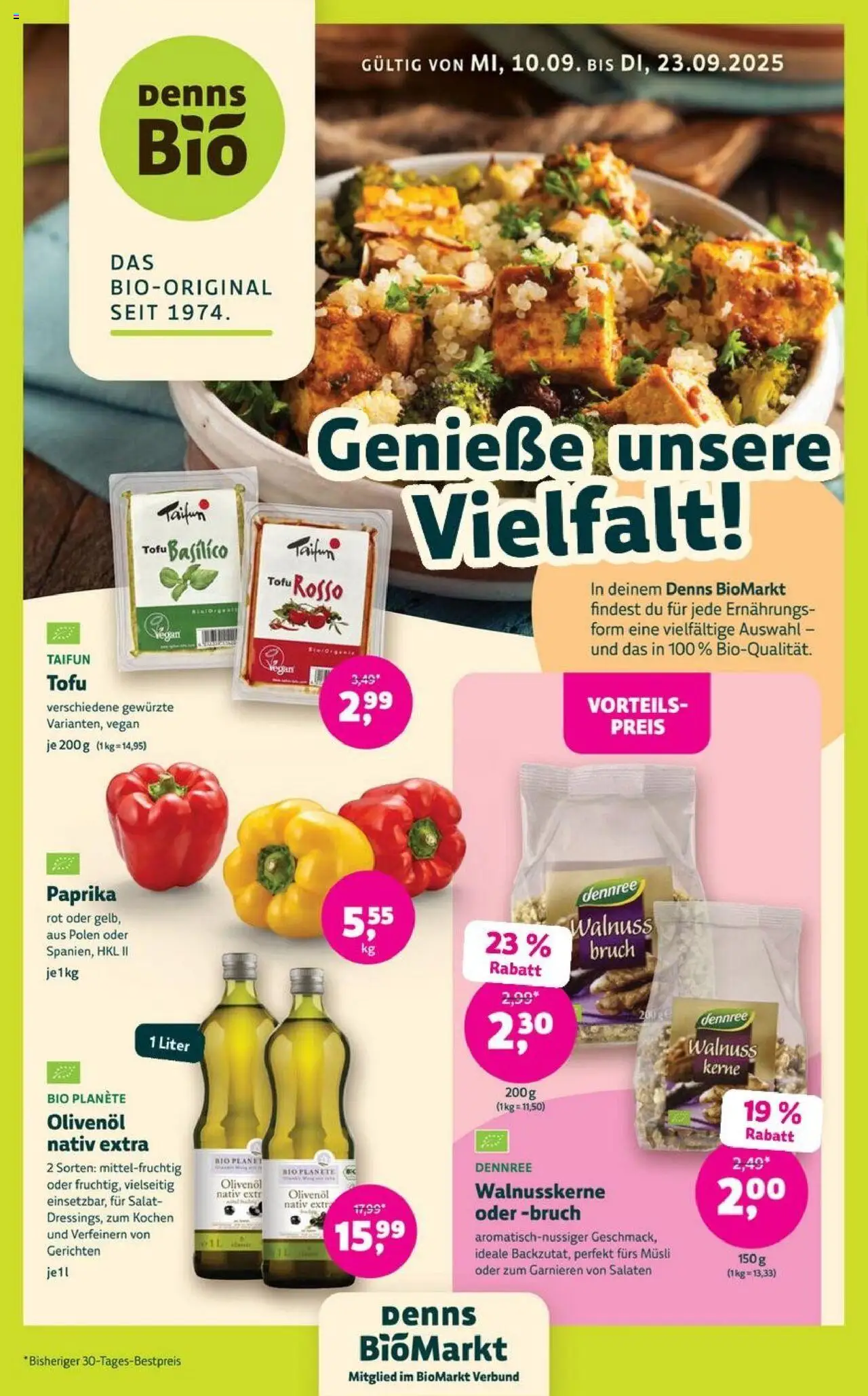 Denns BioMarkt Angebote - Seite 1 - gültig ab 10.09.2025