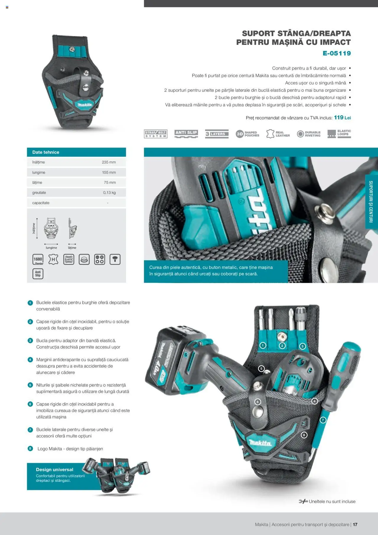 Makita catalog - Accesorii pentru transport si depozitare   - pagina 17- valabil de la 06.09.2021
