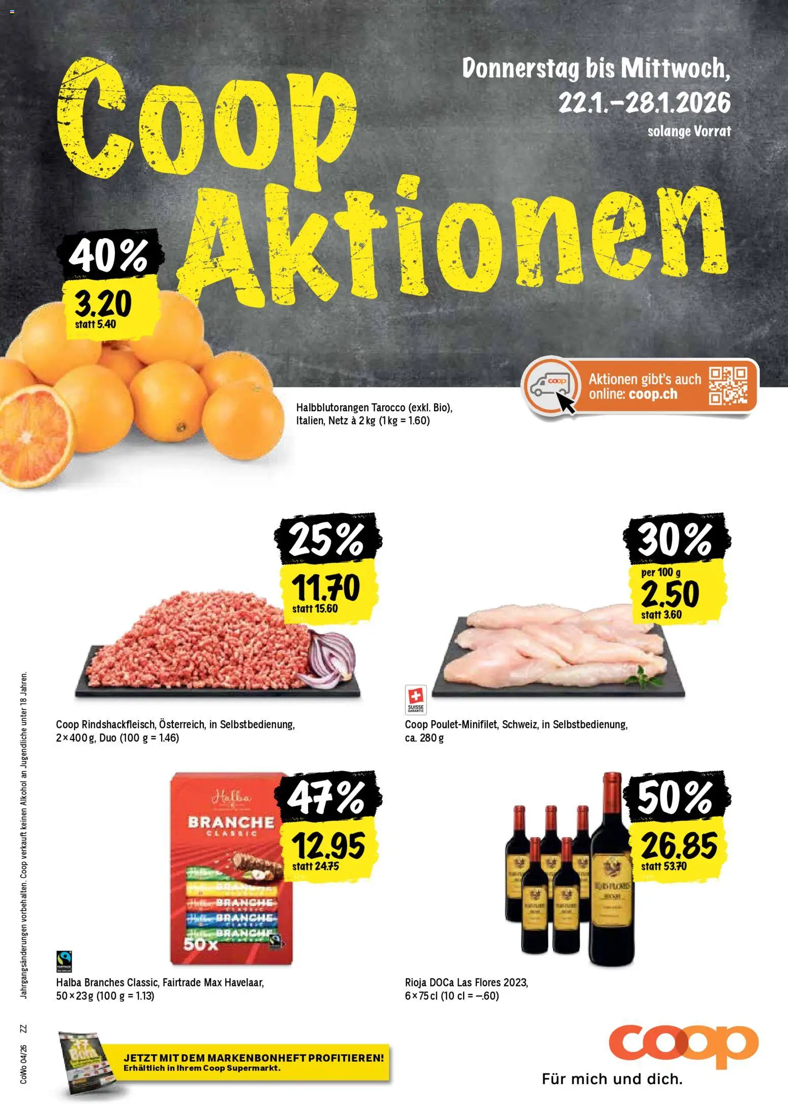 Coop Aktionen - Seite 1- gültig ab 22.01.2026