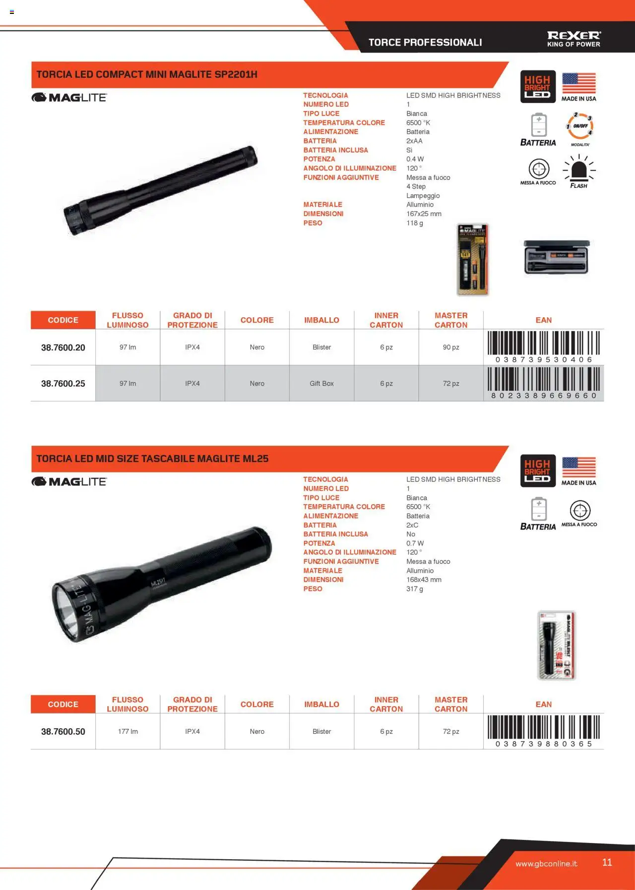 GBC Torce catalogo - pagina 11 - valido dal 31/05/2025