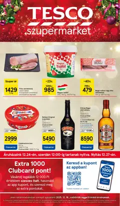 Előnézet Tesco Szupermarket - Akciós újság  érvényes 2025.12.18.-tól