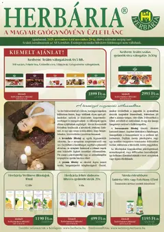Előnézet Herbária Akciós újság érvényes 2025.11.06.-tól