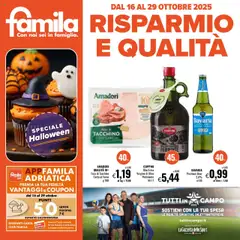 Anteprima Volantino Famila	 valida dal 16/10/2025