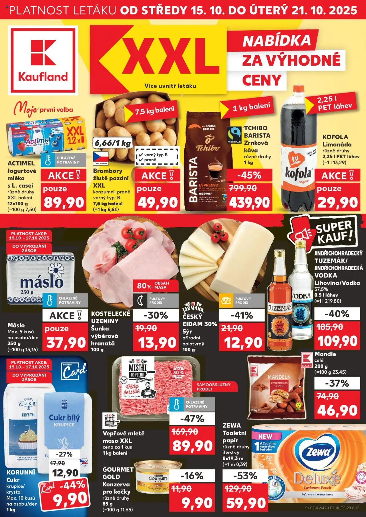 Kaufland leták - strana 1- platný od 15.10.2025