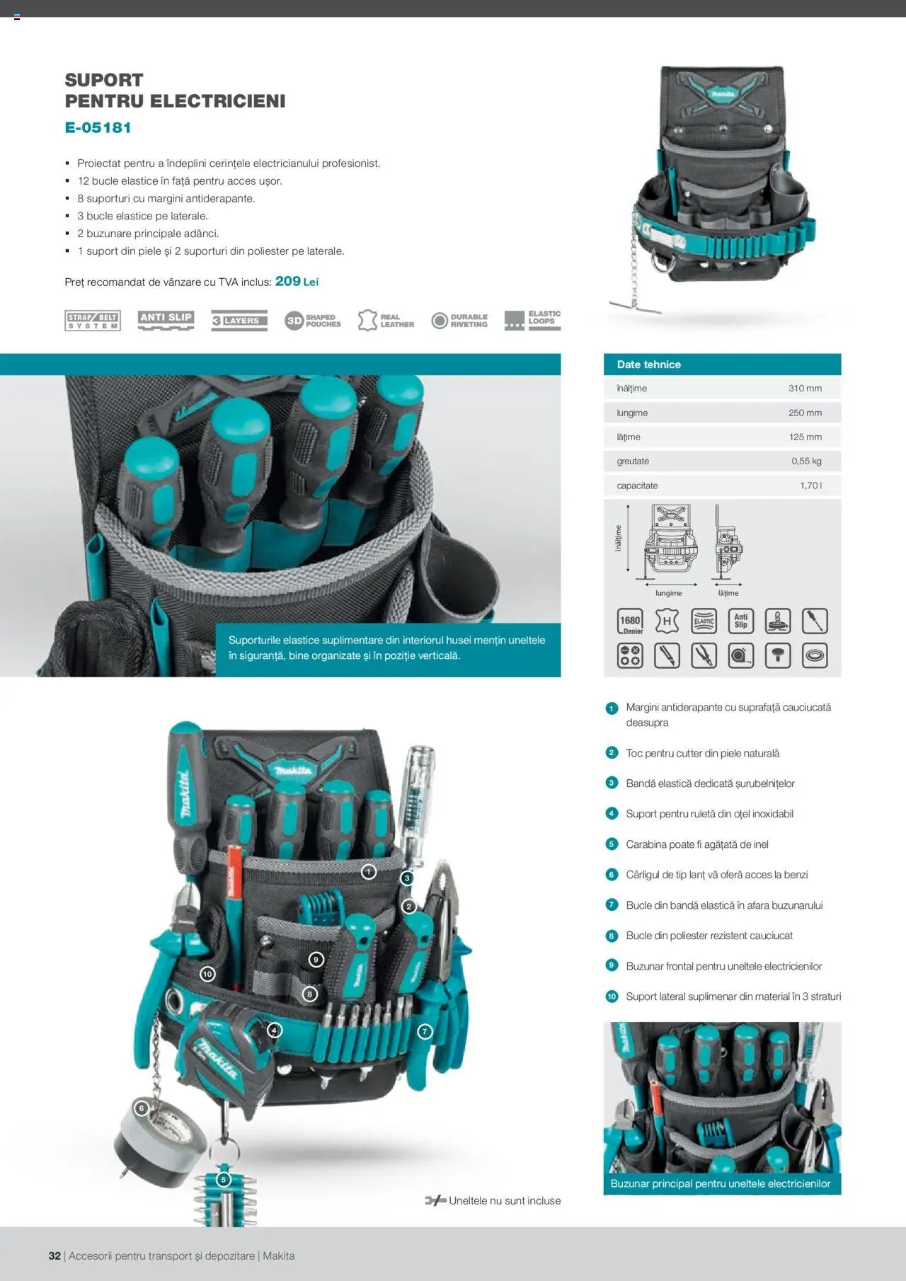 Makita catalog - Accesorii pentru transport si depozitare   - pagina 32- valabil de la 06.09.2021