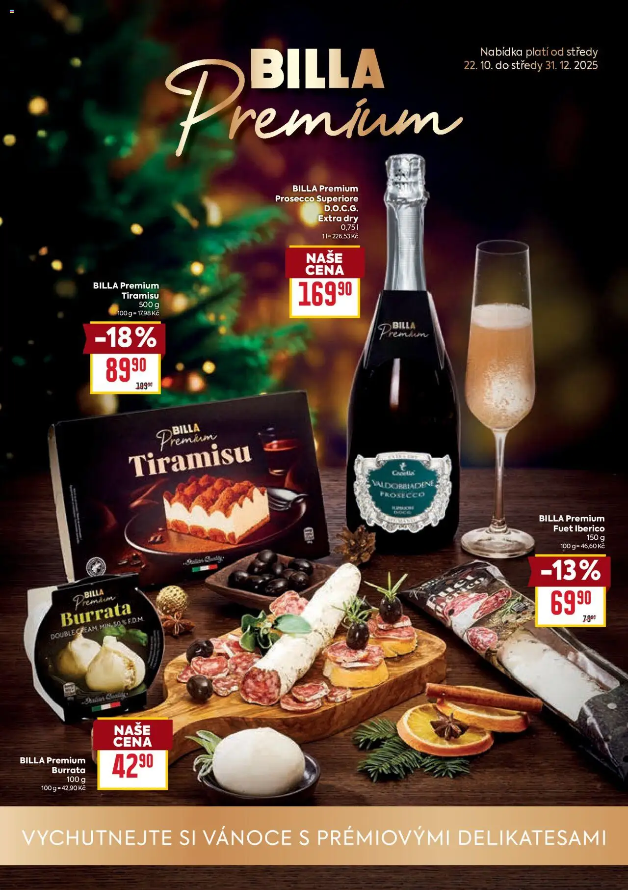 Billa leták - Premium - strana 1- platný od 22.10.2025