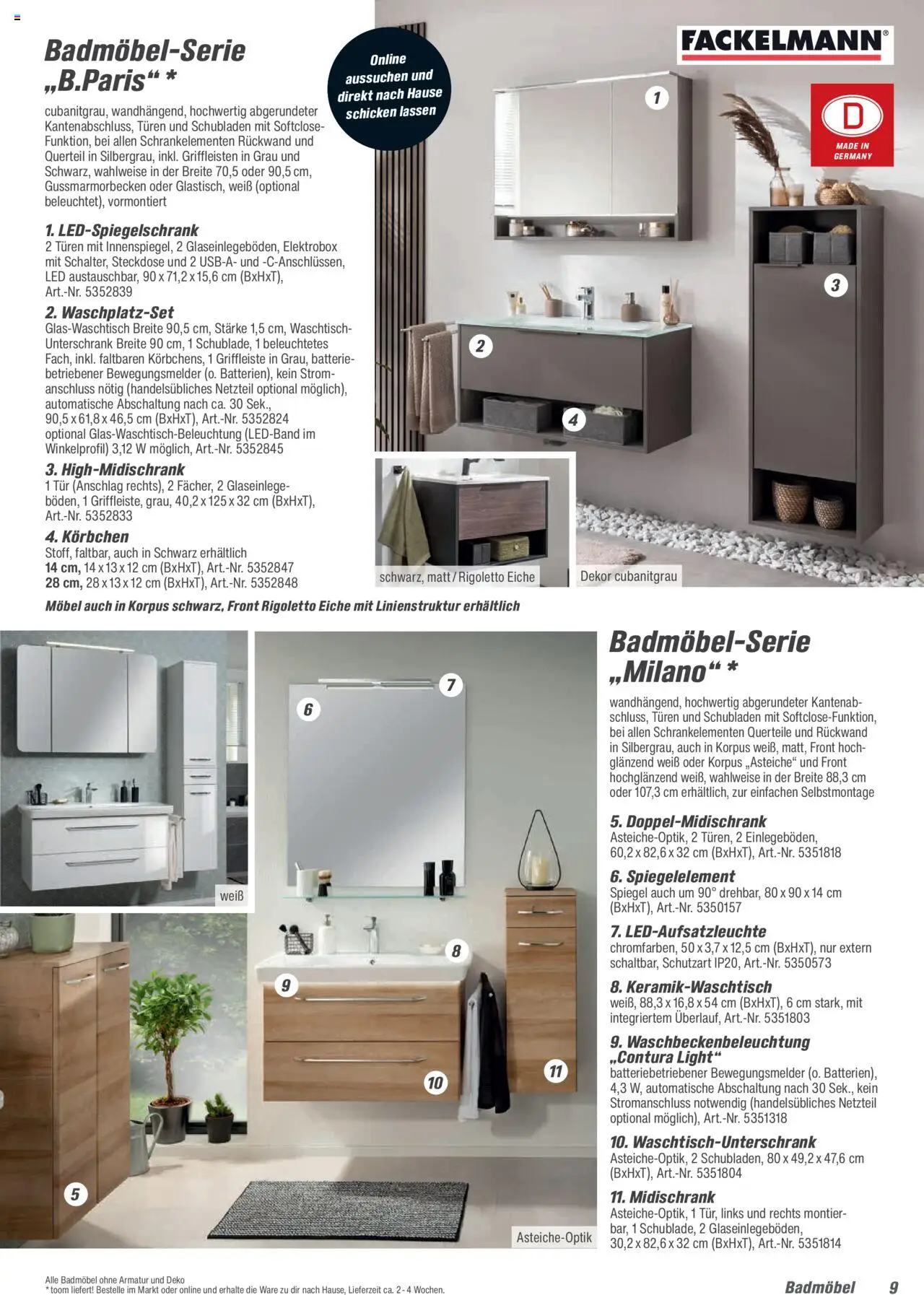 Toom Baumarkt Bad & Sanitär  - Seite 9 - gültig ab 01.09.2025