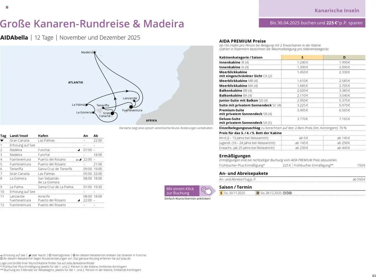 Aida Prospekt Winter 2025/26 - Seite 82 - gültig ab 01.10.2025