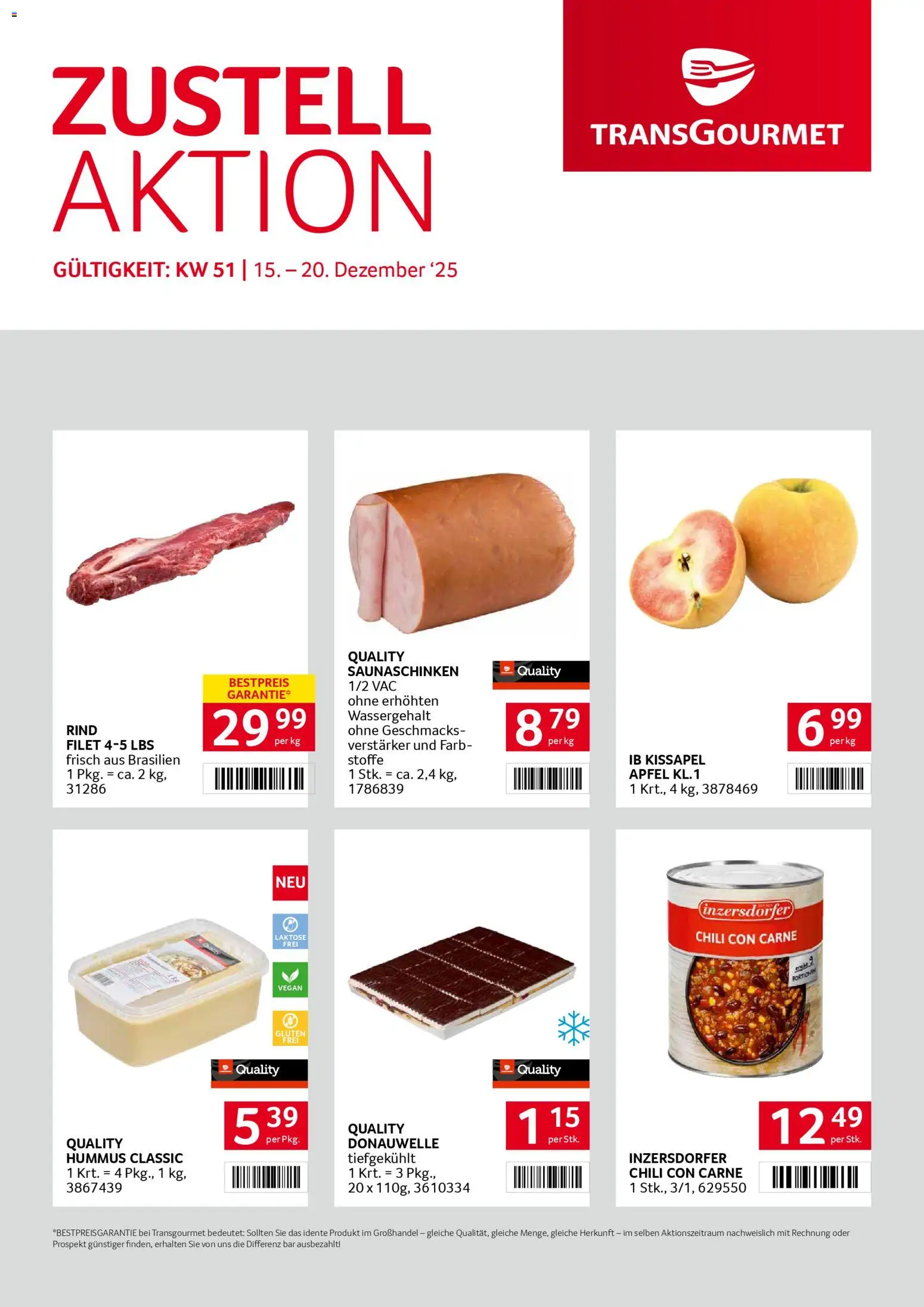 Transgourmet Zustellaktion - Seite 1- gültig ab 15.12.2025