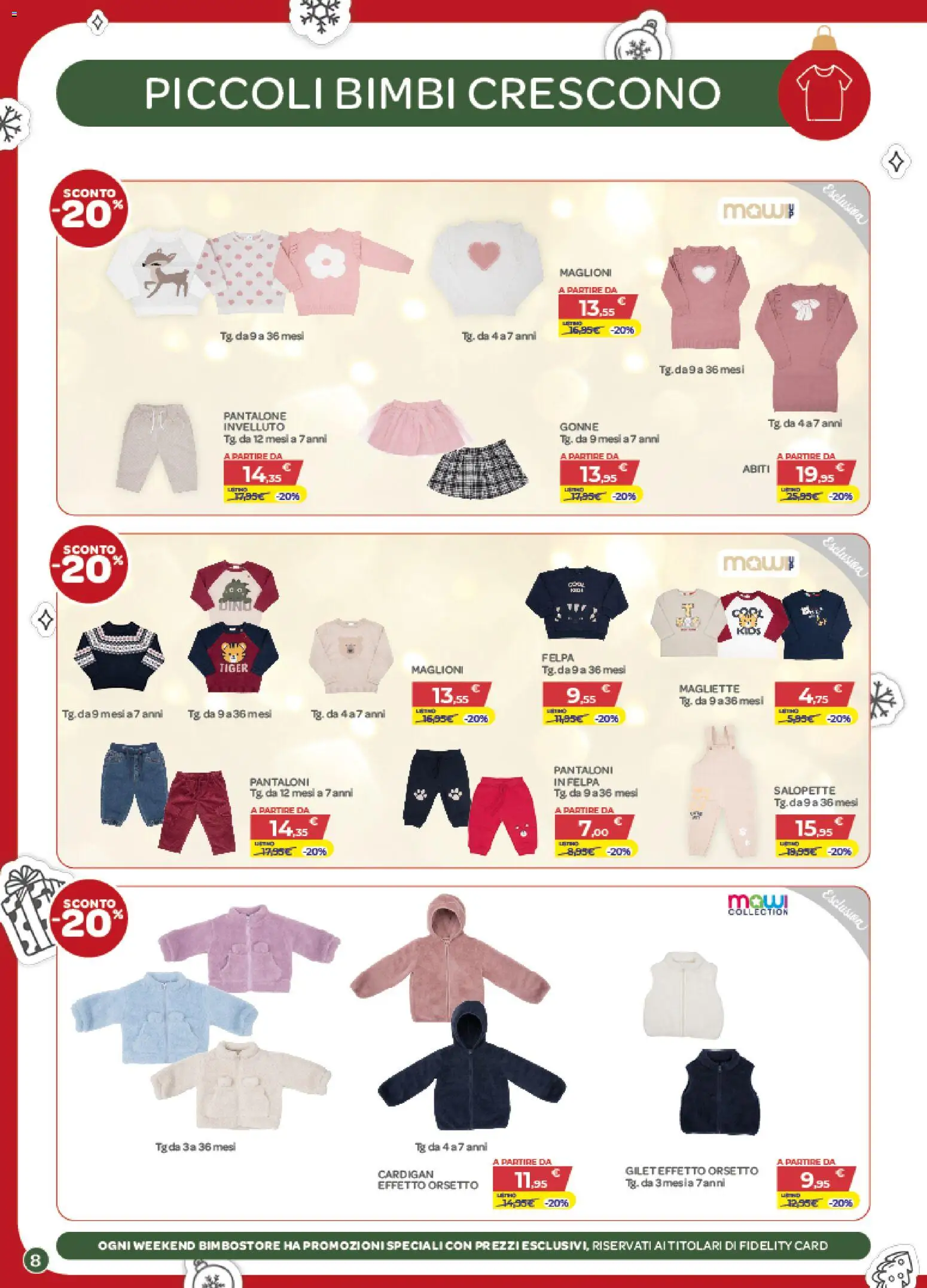 Volantino Bimbo store	 - pagina 8 - valido dal 04/12/2025
