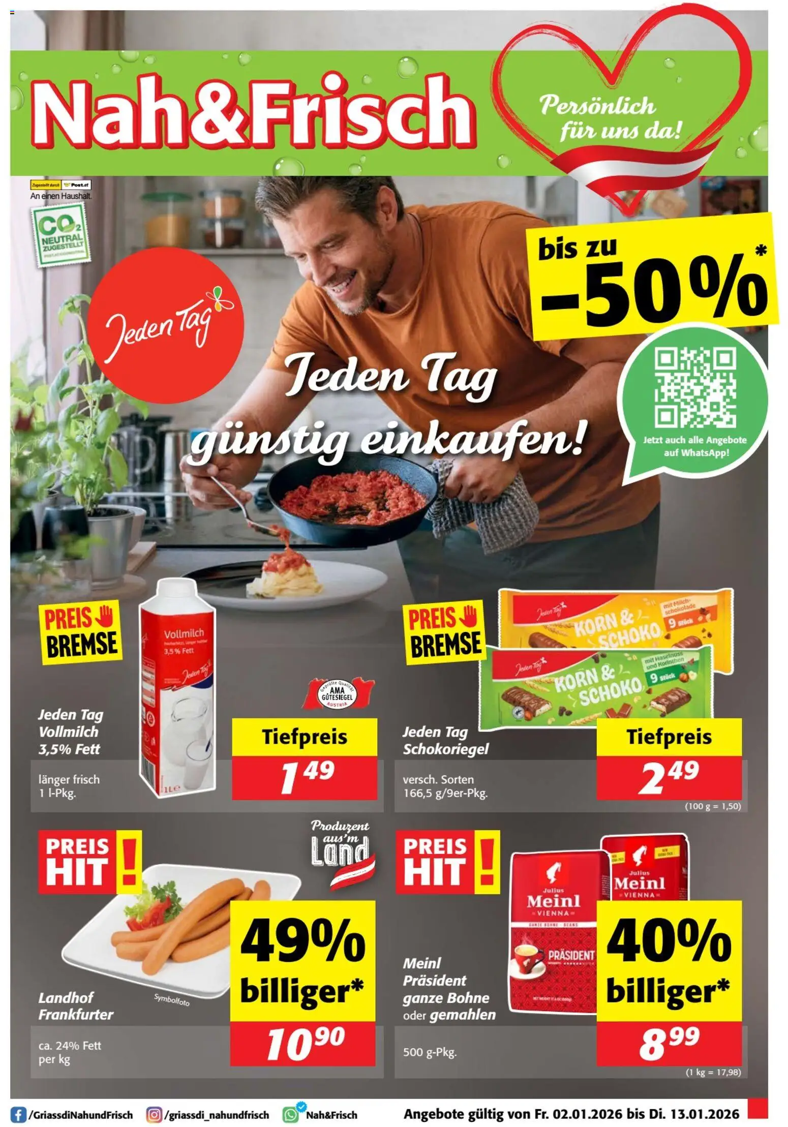 Nah und Frisch Flugblatt - Seite 1- gültig ab 02.01.2026