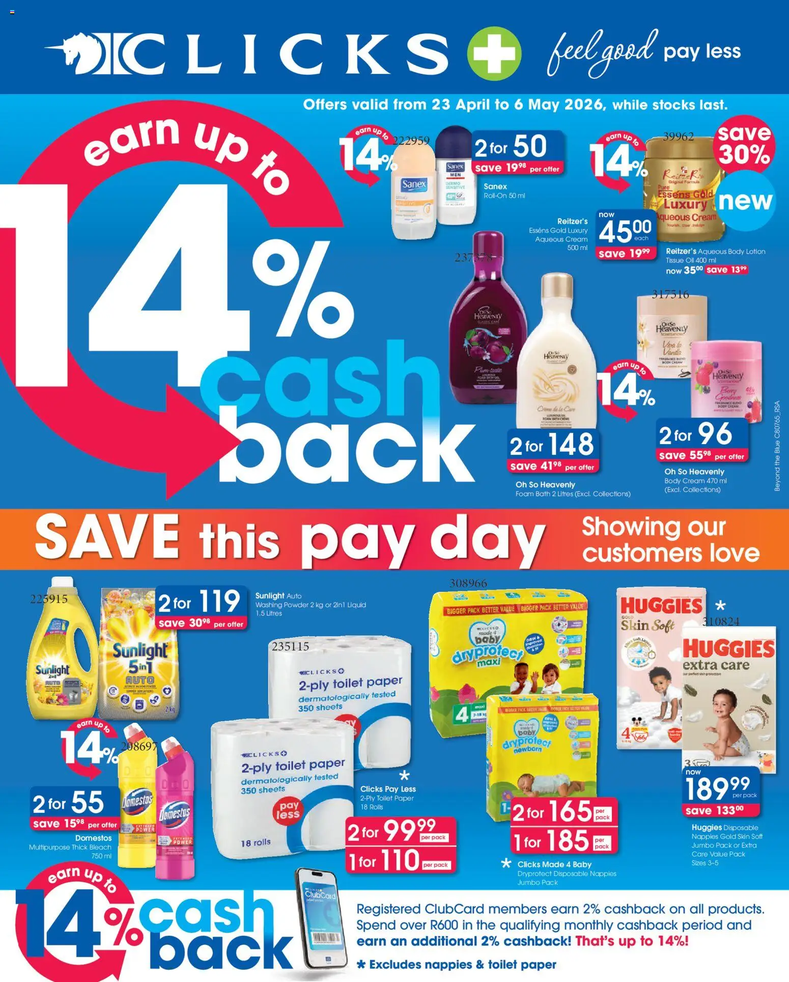 Clicks Specials - page 1- valid from 23/04/2026