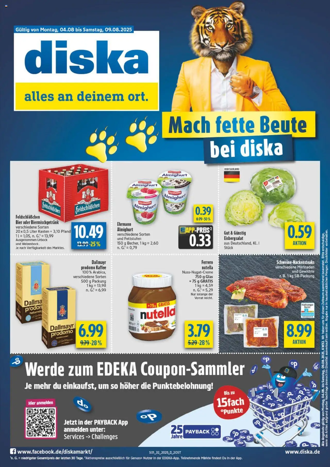 Diska - diska Angebote Sachsen-Thüringen KW32 - Seite 1 - gültig ab 04.08.2025