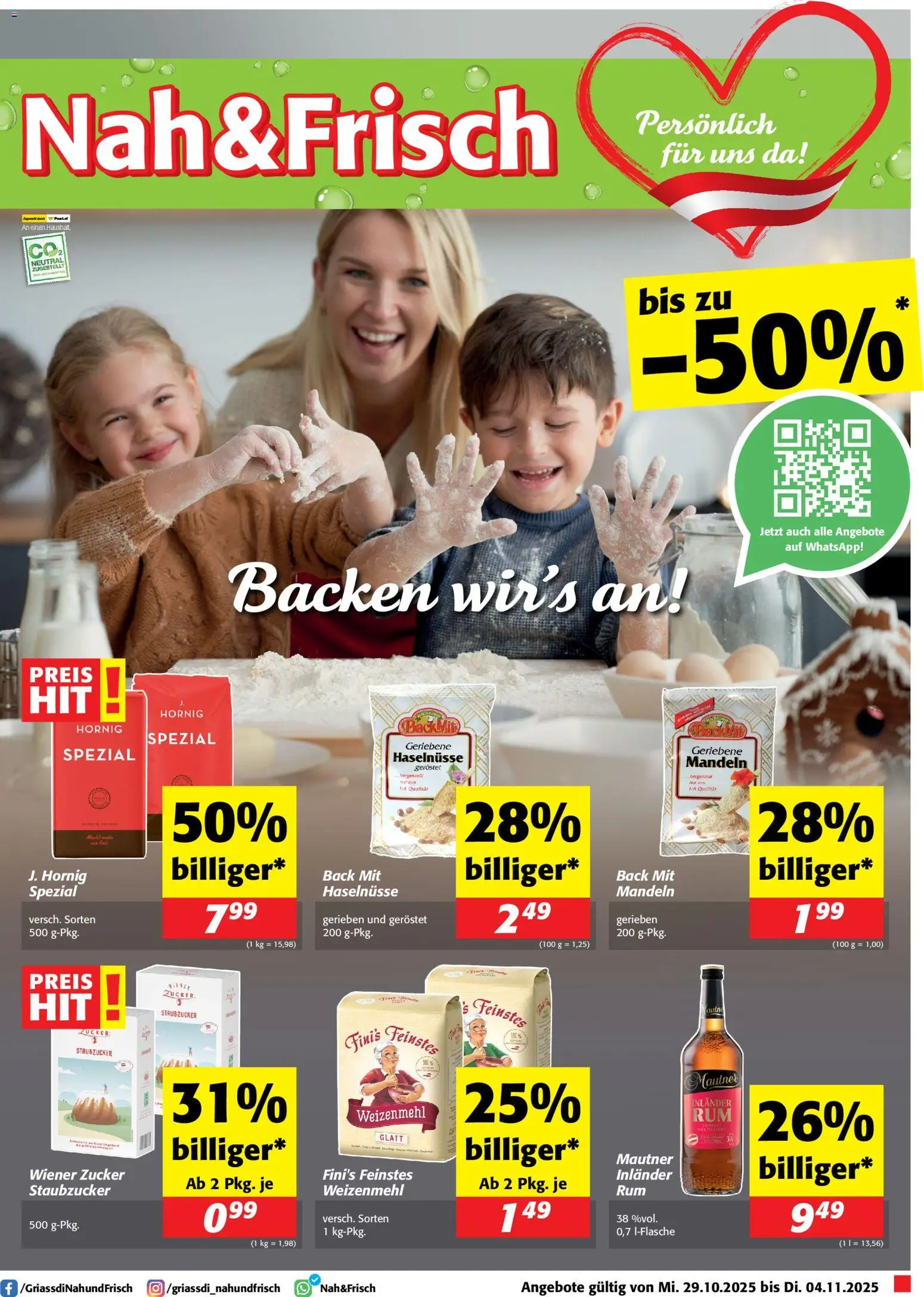 Nah und Frisch Flugblatt - Seite 1- gültig ab 29.10.2025