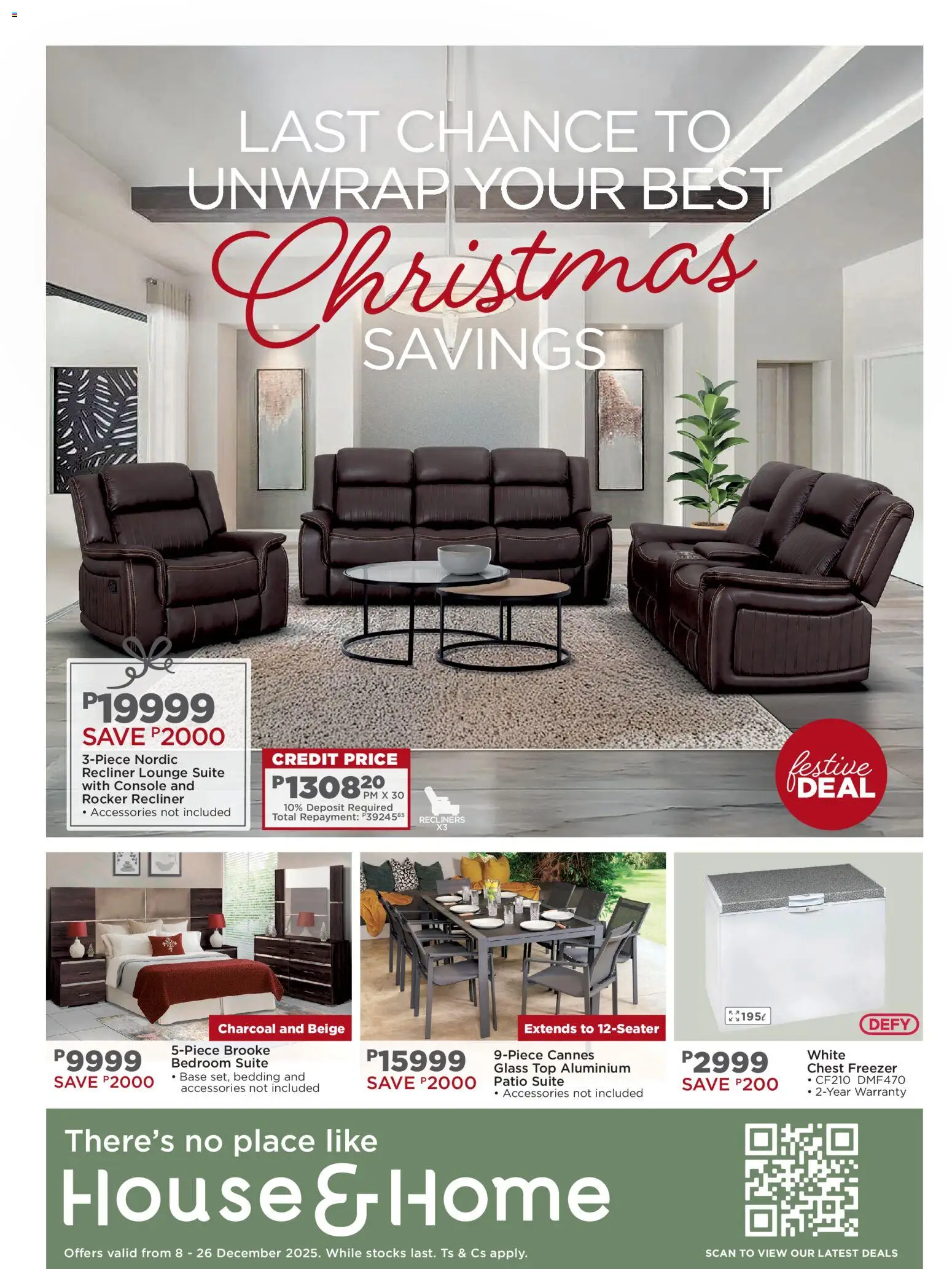 House and Home - Botswana Christmas Savings Catalogue - page 1- valid from 08/12/2025