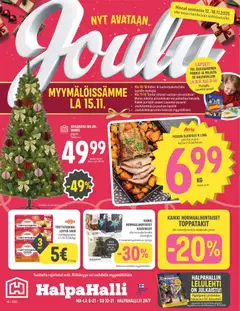 Esikatselu Halpa Halli - Black Friday voimassa alkaen 12/11/2025