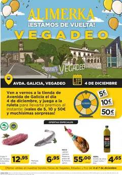 Vista previa del folleto Alimerka - Vegadeo, Ribadeo Foz  válido desde 04/12/2025