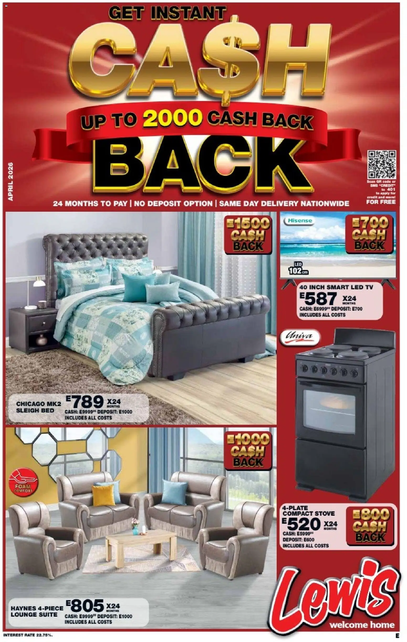 Lewis Stores Eswatini Brochure - page 1- valid from 13/04/2026