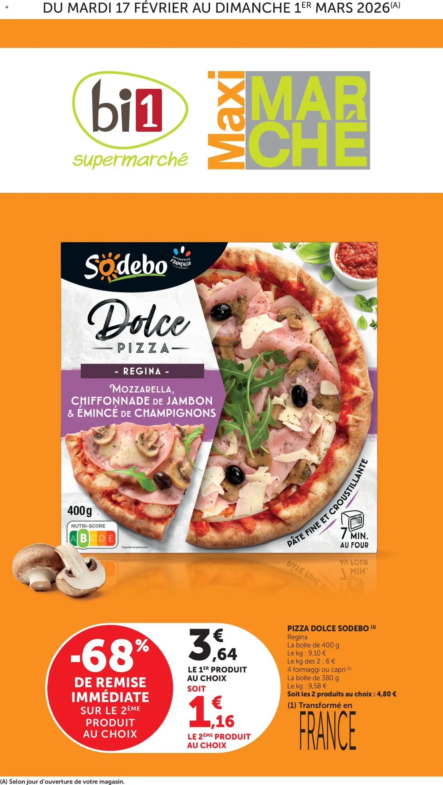 bi1 catalogue maxi marché - page 1 - valable à partir du 17/02/2026
