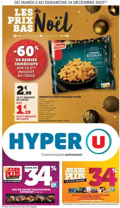 Aperçu Hyper U - Les prix bas de la semaine valable à partir du 02/12/2025