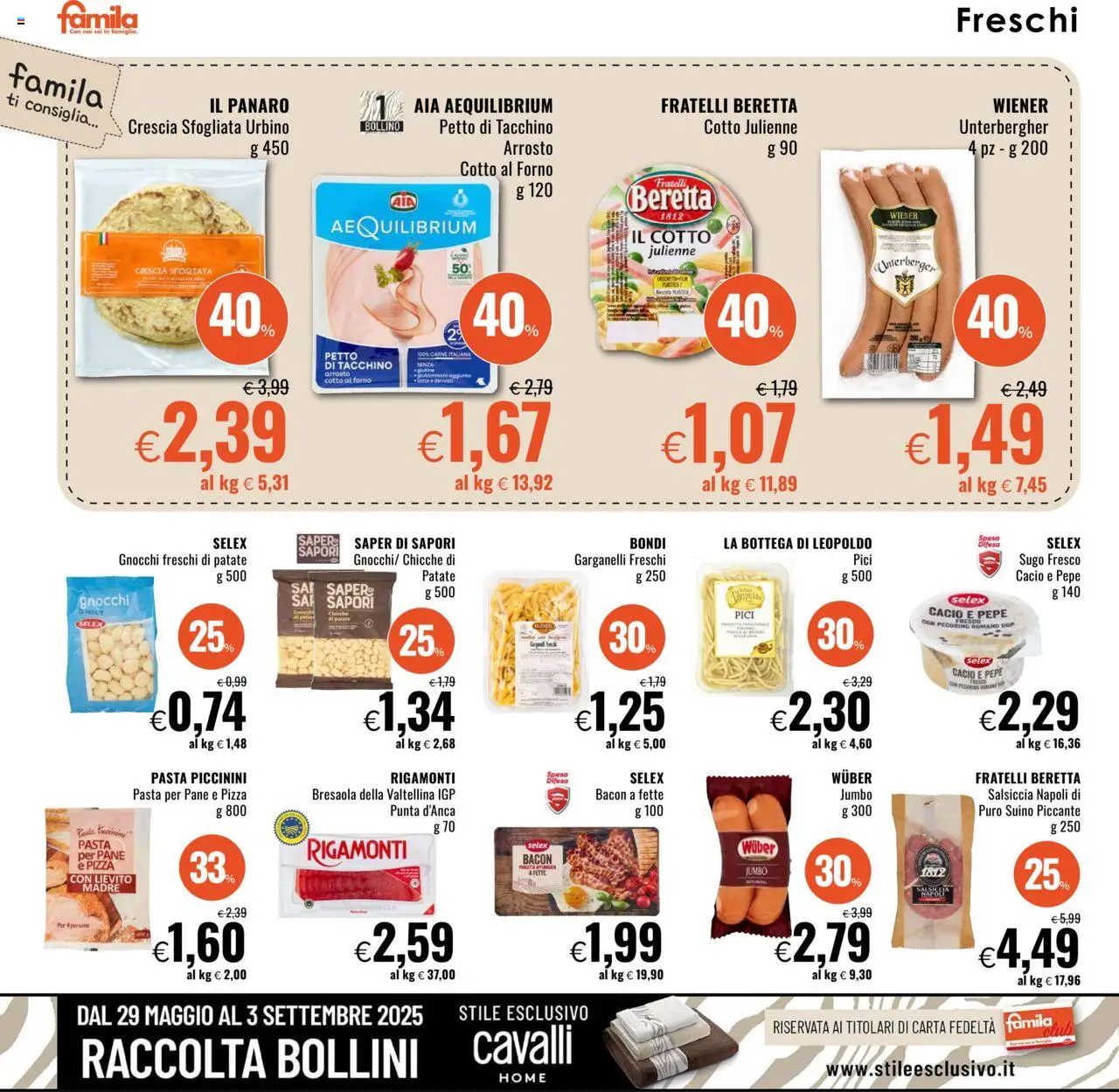 Volantino Famila	 - pagina 8 - valido dal 17/07/2025