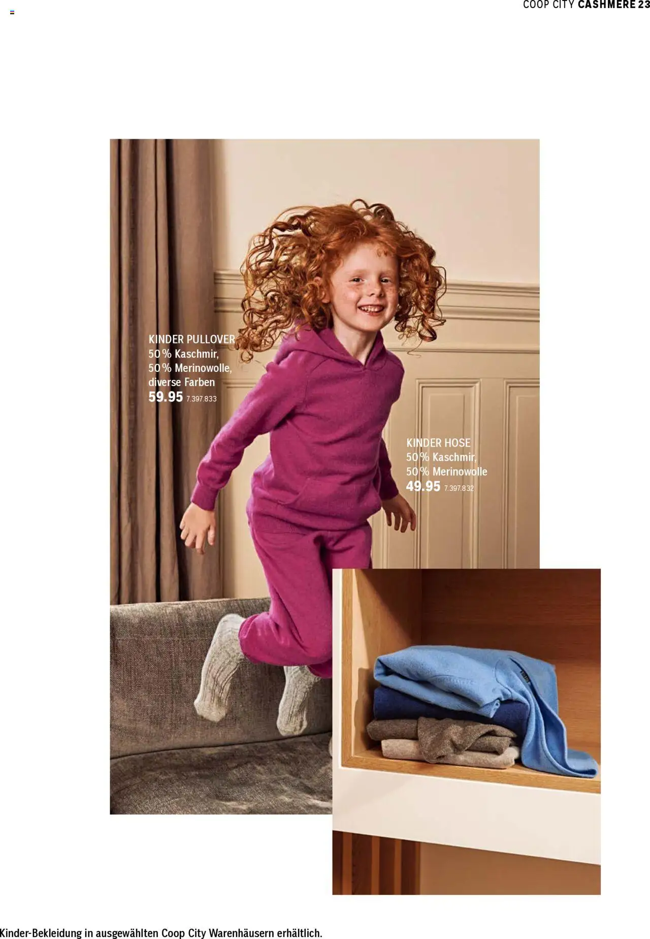 Coop City Aktionen Cashmere Kollektion - page 23- valid from 01.10.2025
