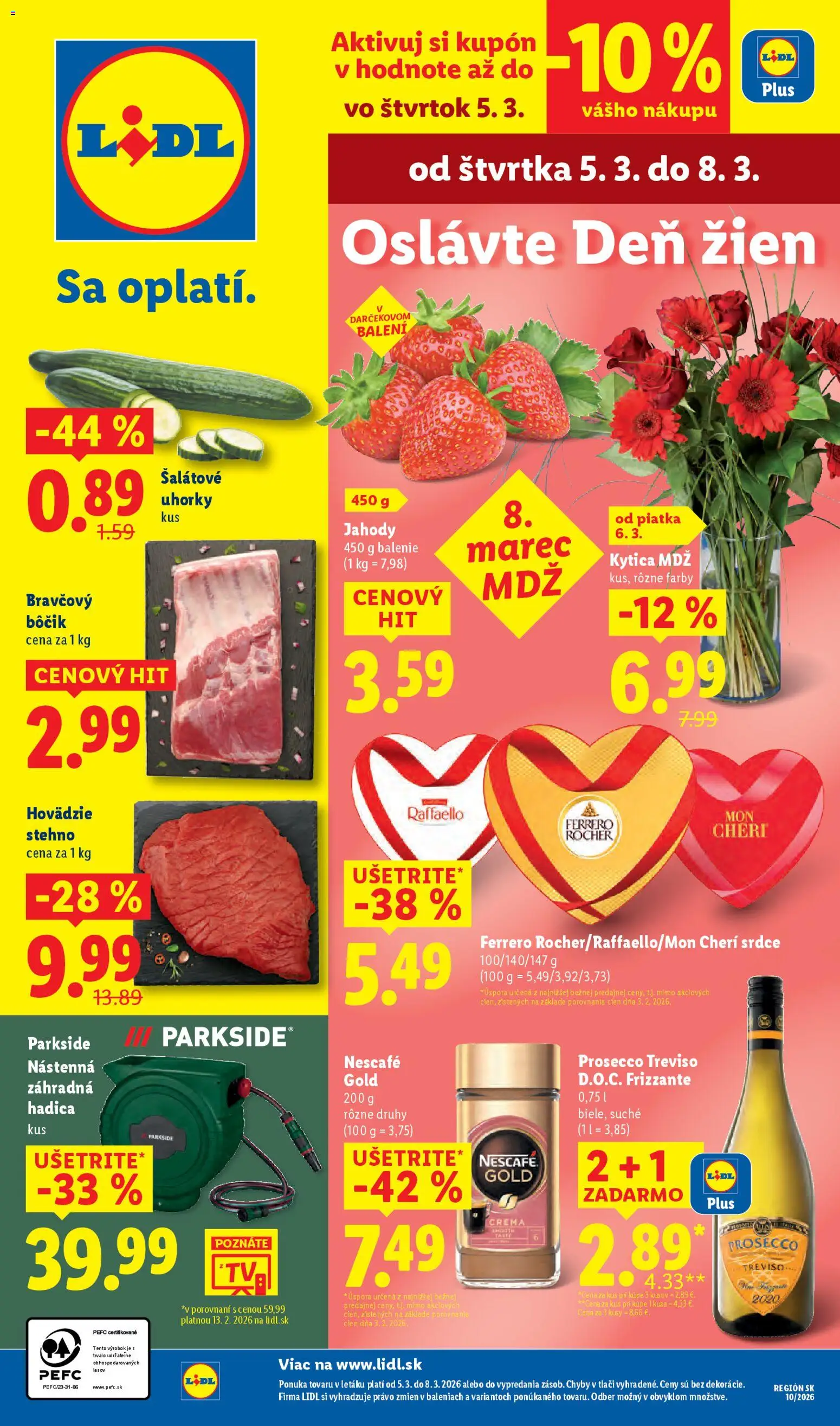 Lidl leták - strana 1- platný od 05.03.2026