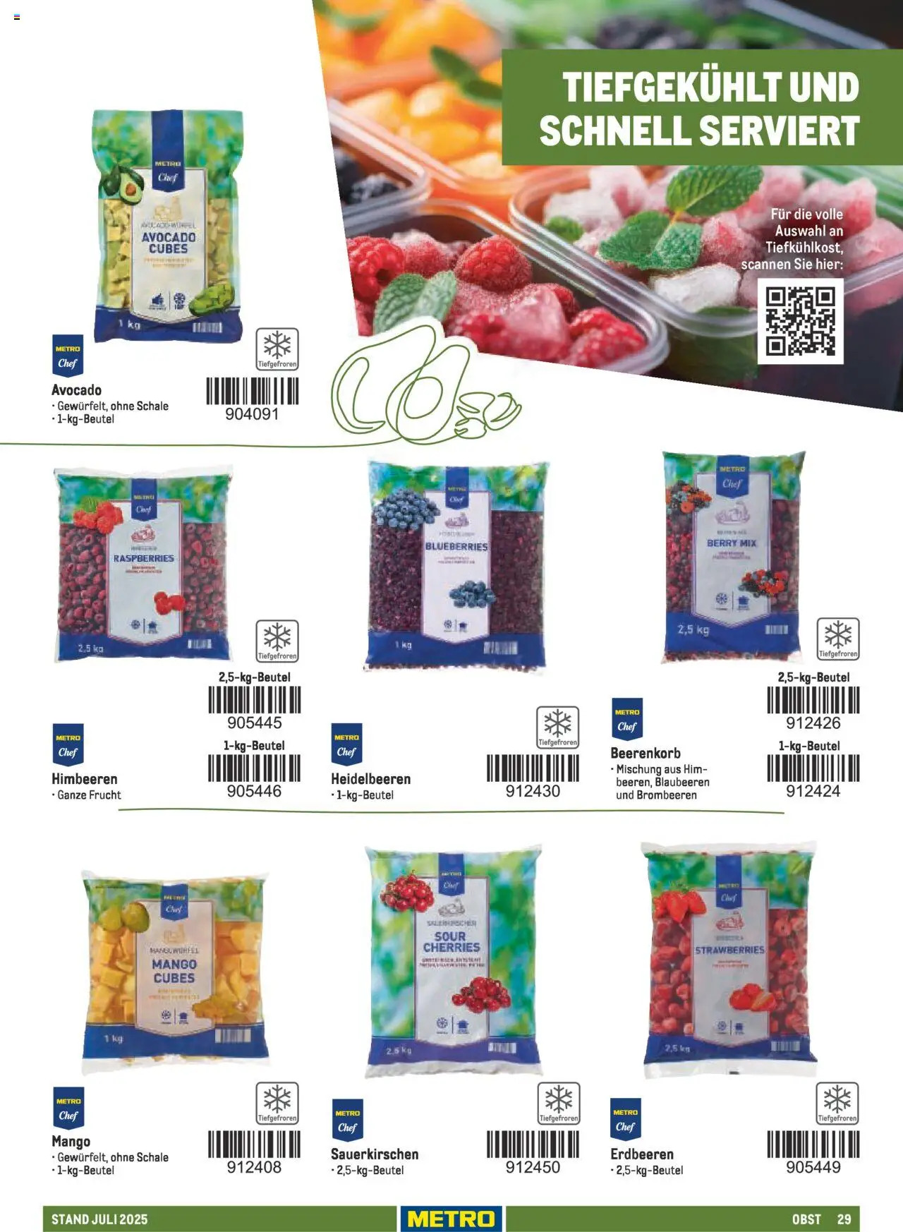 Metro - Sortimentskatalog Lieferservice - Seite 29 - gültig ab 31.07.2025