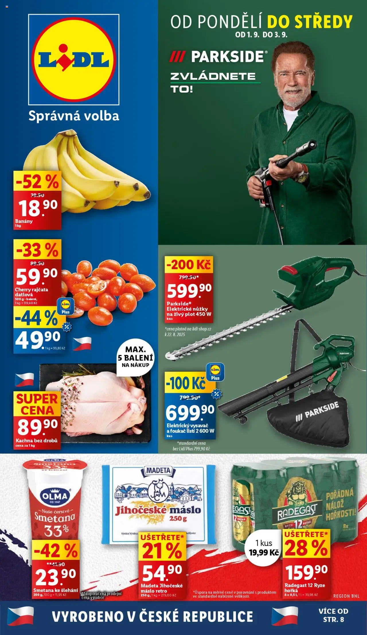 Lidl leták - strana 1- platný od 01.09.2025
