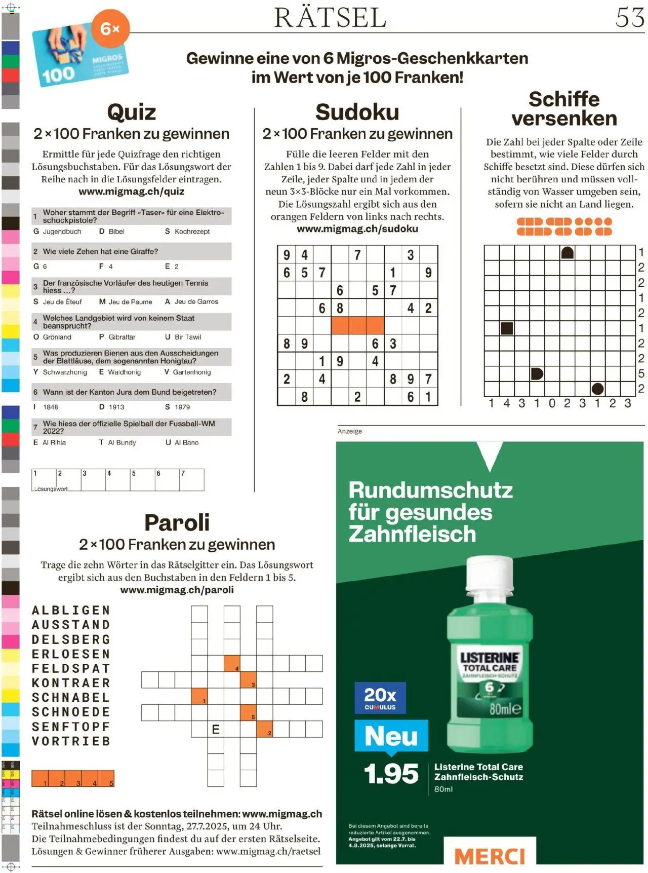 Migros - Magazin - Seite 53- gültig ab 22.07.2025