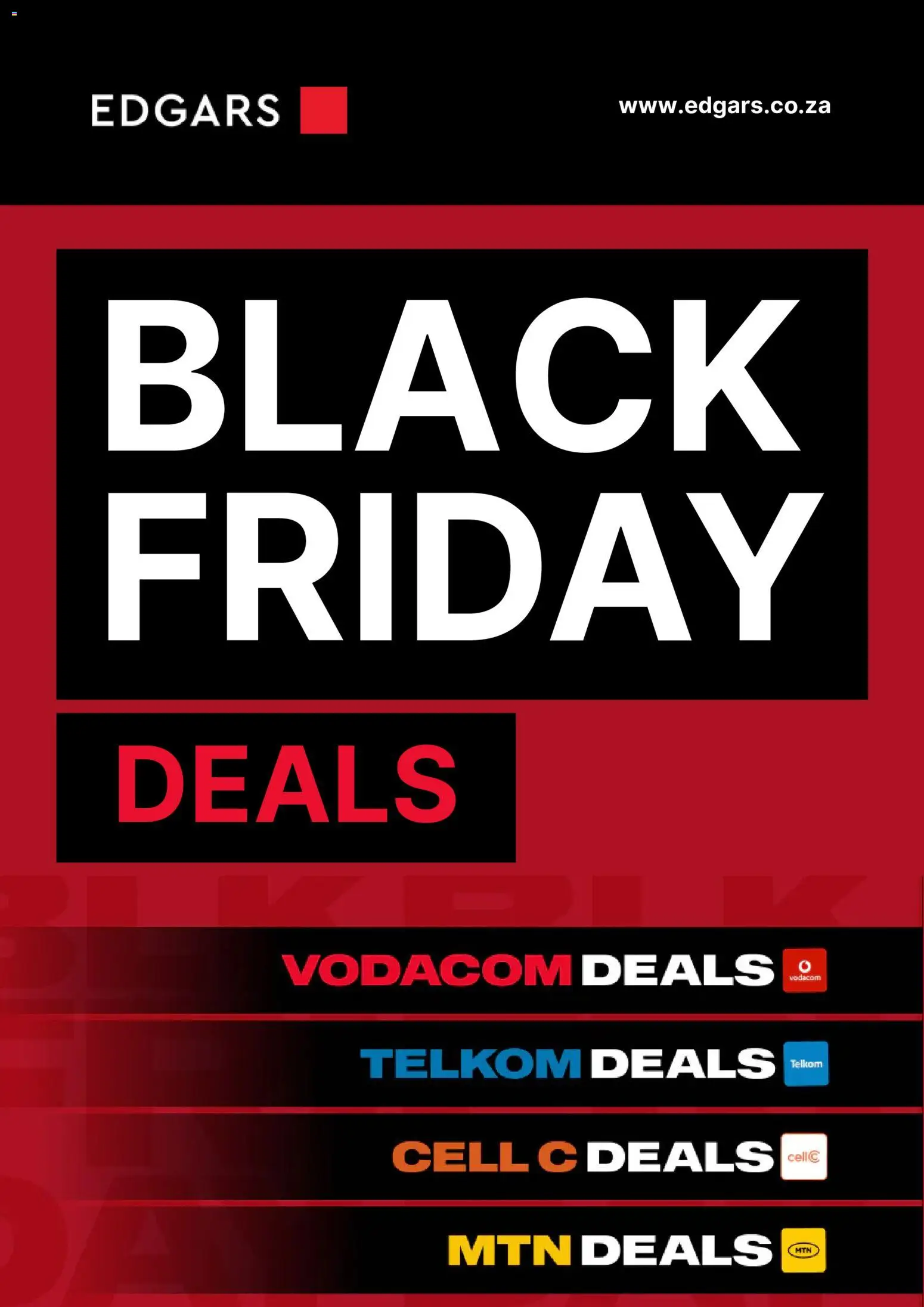 Edgars Black Friday - page 1- valid from 28/11/2025