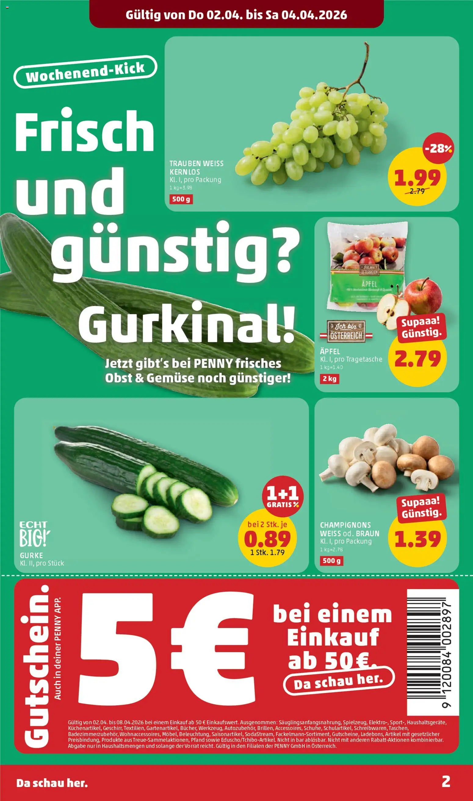 Penny Markt Flugblatt - page 2- valid from 02.04.2026