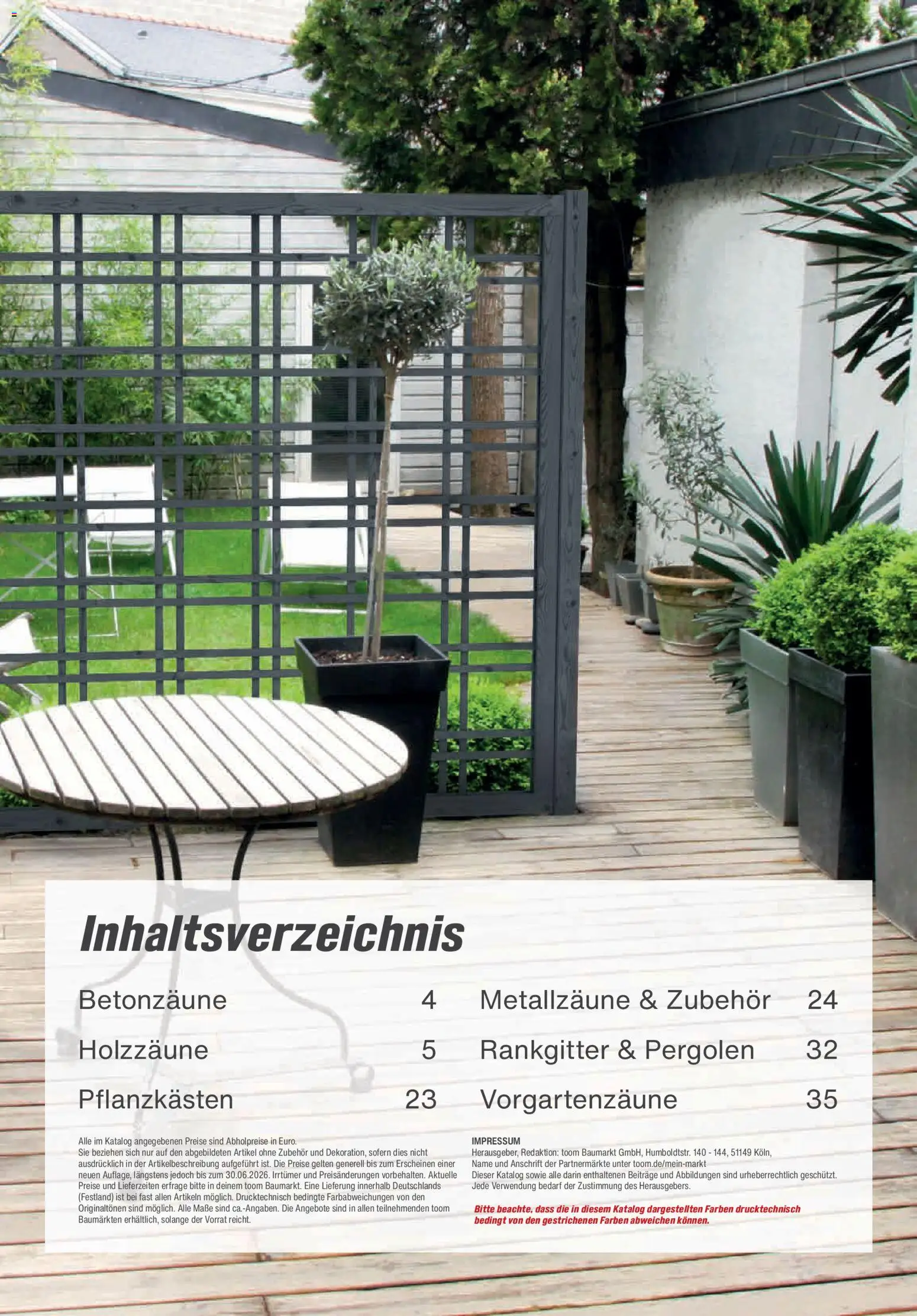 Toom Baumarkt Zäune & Sichtschutz 2026 - Seite 3 - gültig ab 20.02.2026