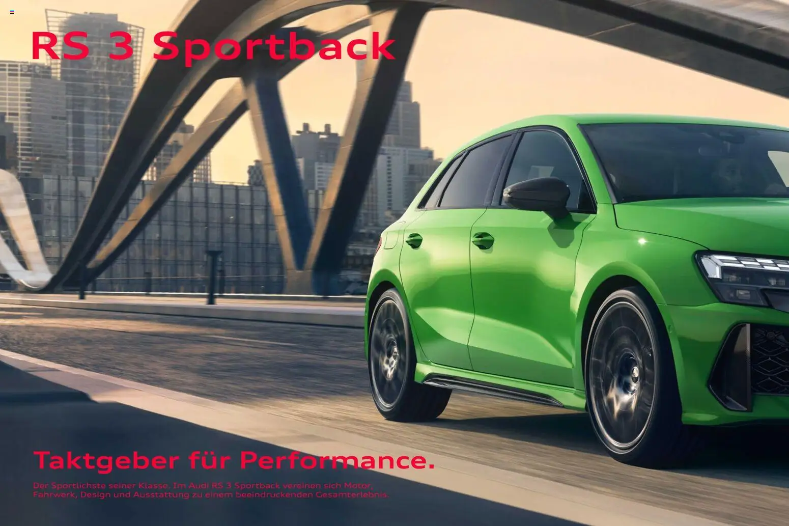 Audi RS 3 Sportback / RS 3 Limousine - Seite 2 - gültig ab 28.10.2025