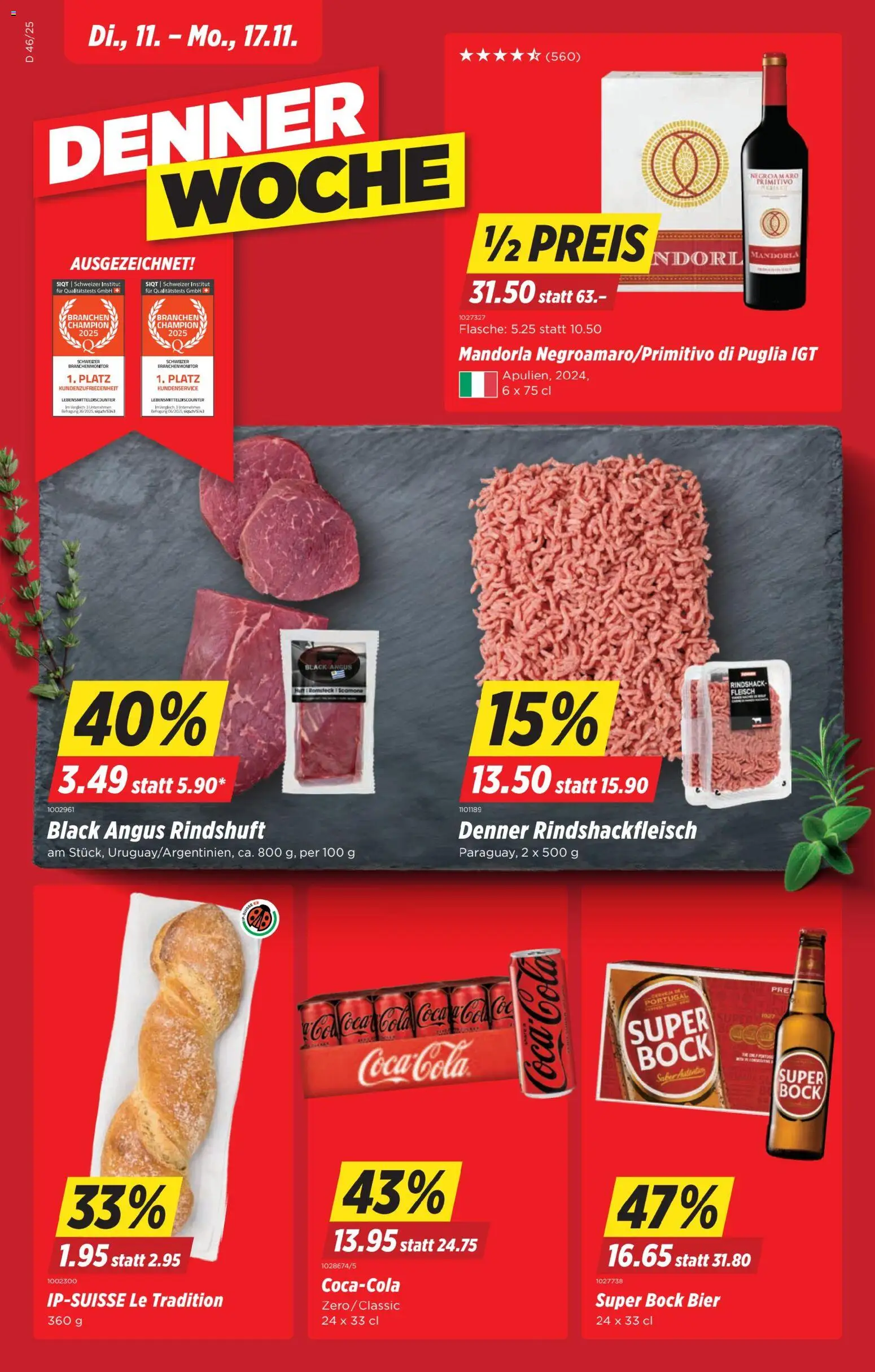 Denner Aktionen - Seite 1- gültig ab 11.11.2025