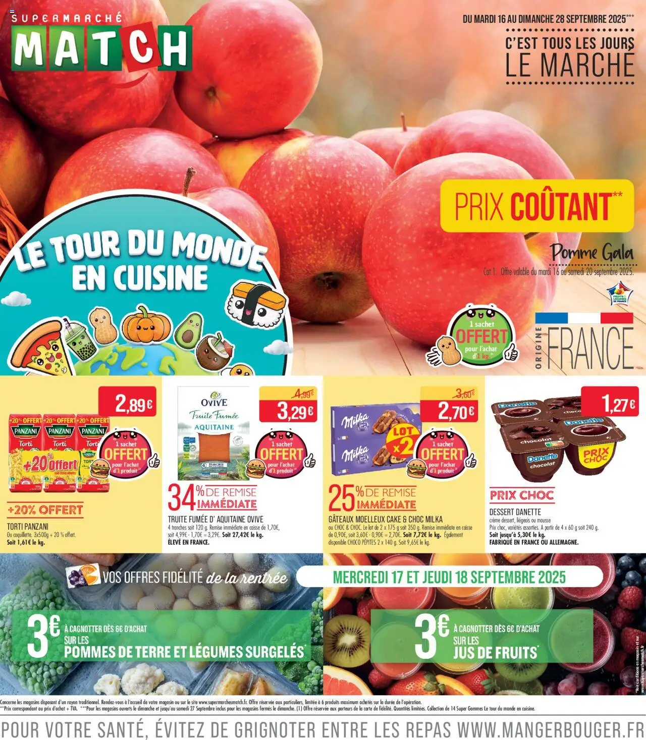 Match Supermarché catalogue - page 1 - valable à partir du 16/09/2025