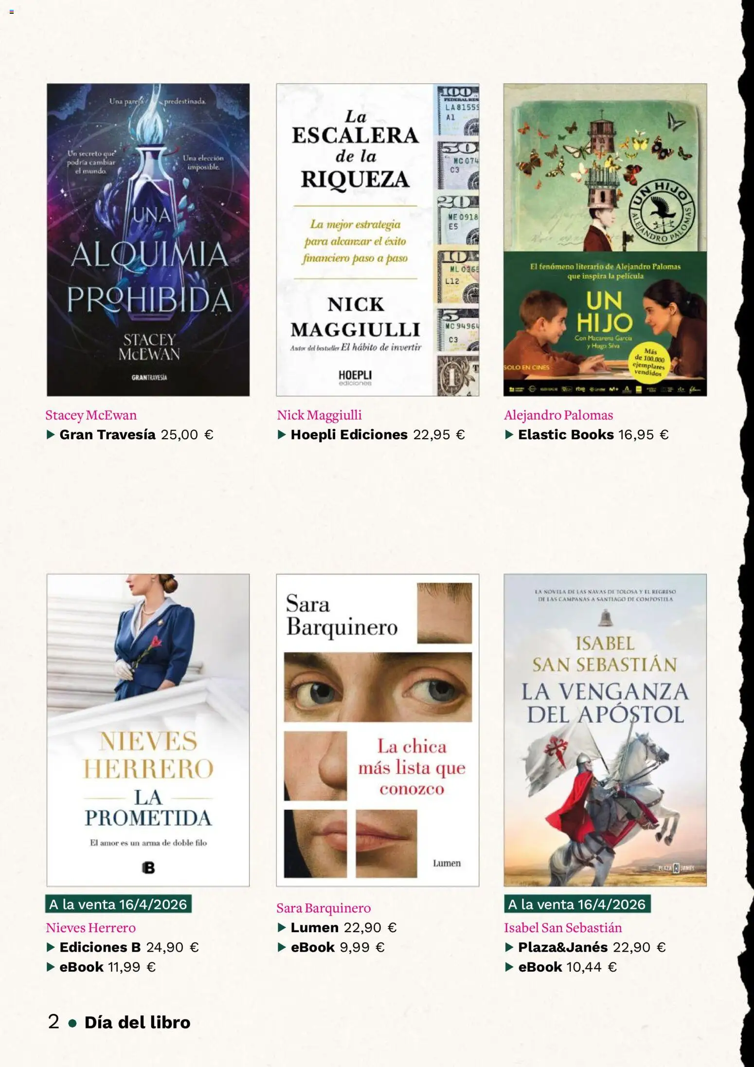 Casa del libro folleto - Página de 2 - Válido desde 01/04/2026