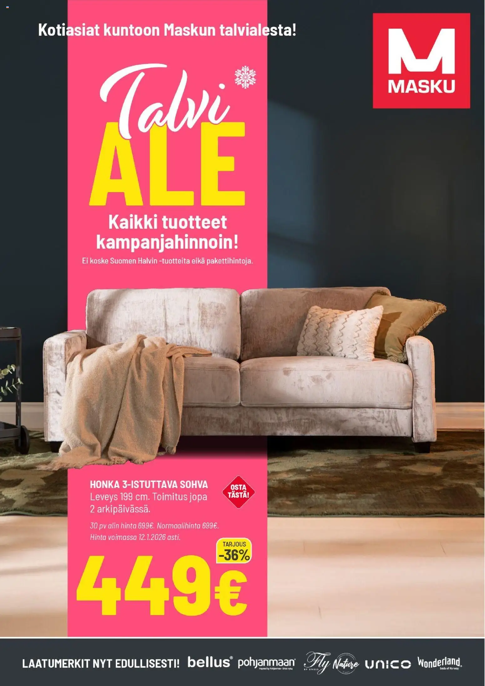 Masku tarjoukset - sivu 1- voimassa alkaen 05/01/2026