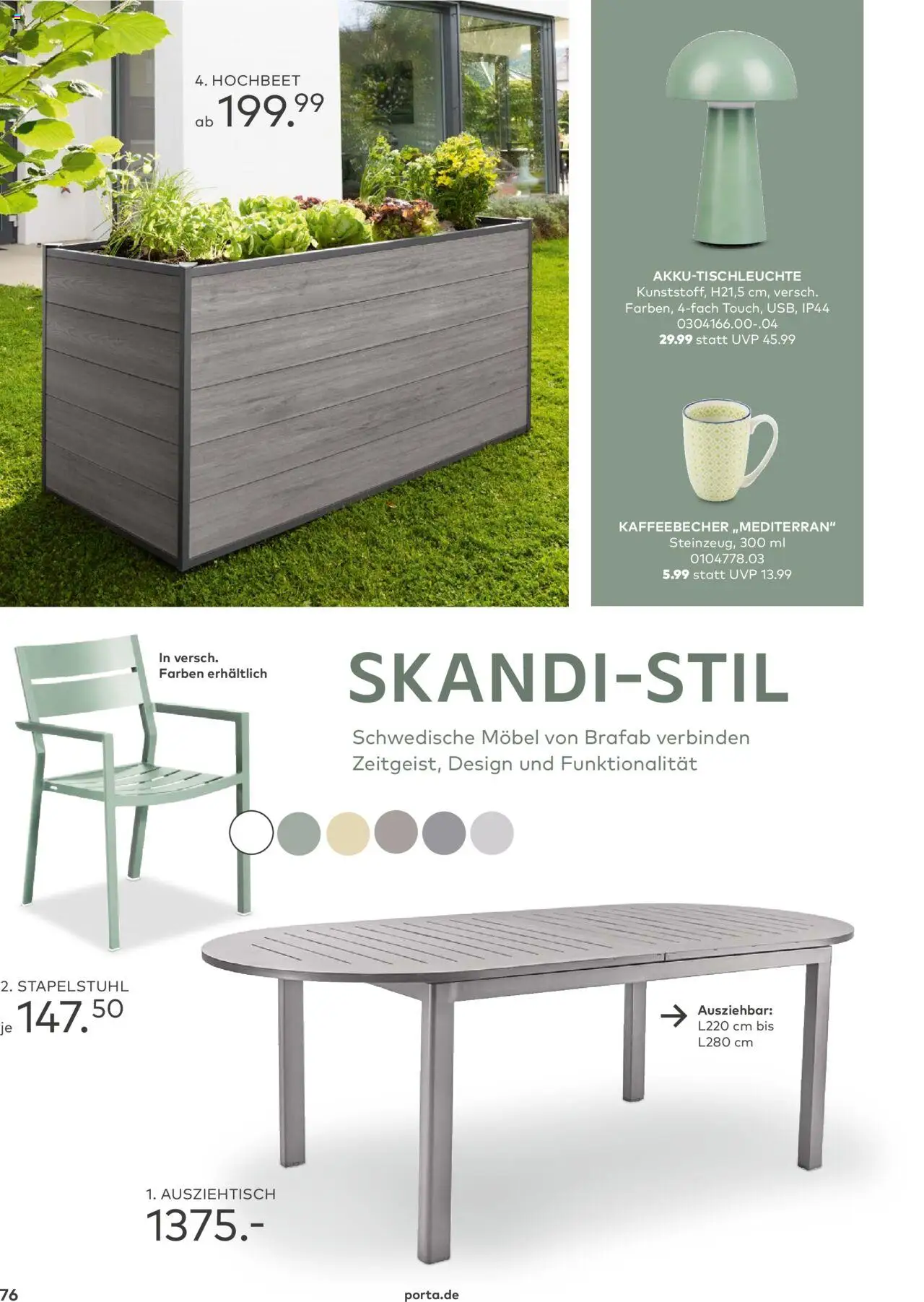 Porta! - Outdoor - Gartenmöbelkatalog 2025 - Seite 76 - gültig ab 02.03.2025