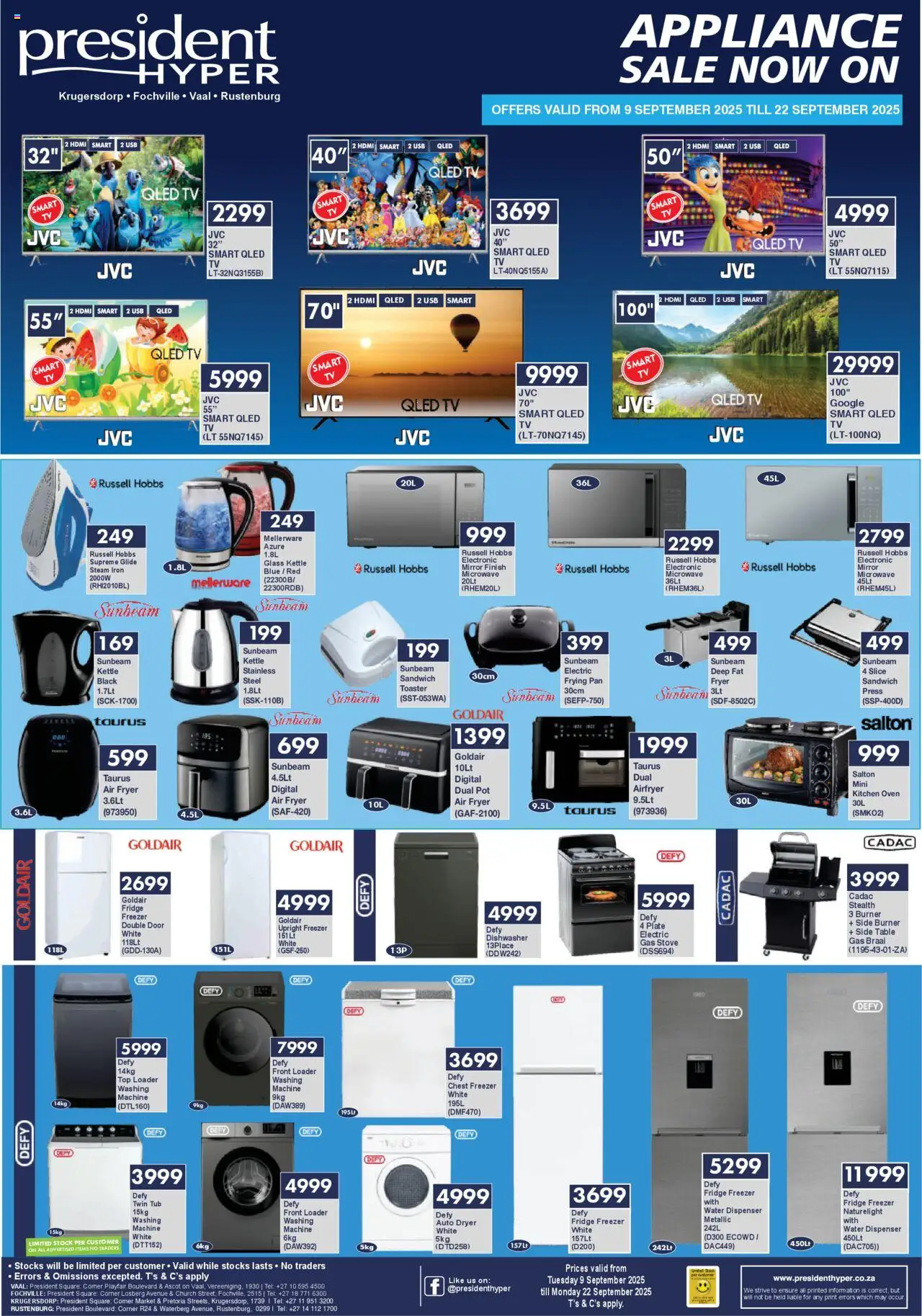 President Hyper - Birthday Sale Appliances - page 1- valid from 09/09/2025