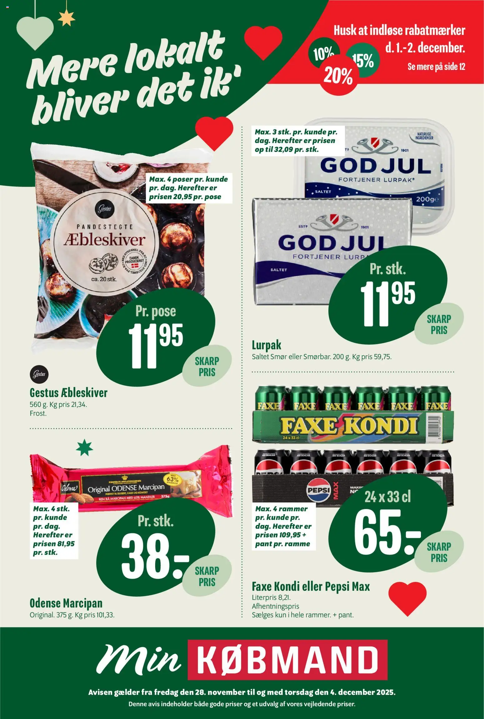 Min Købmand - Tilbudsavis - side 1- gyldig fra 28/11/2025