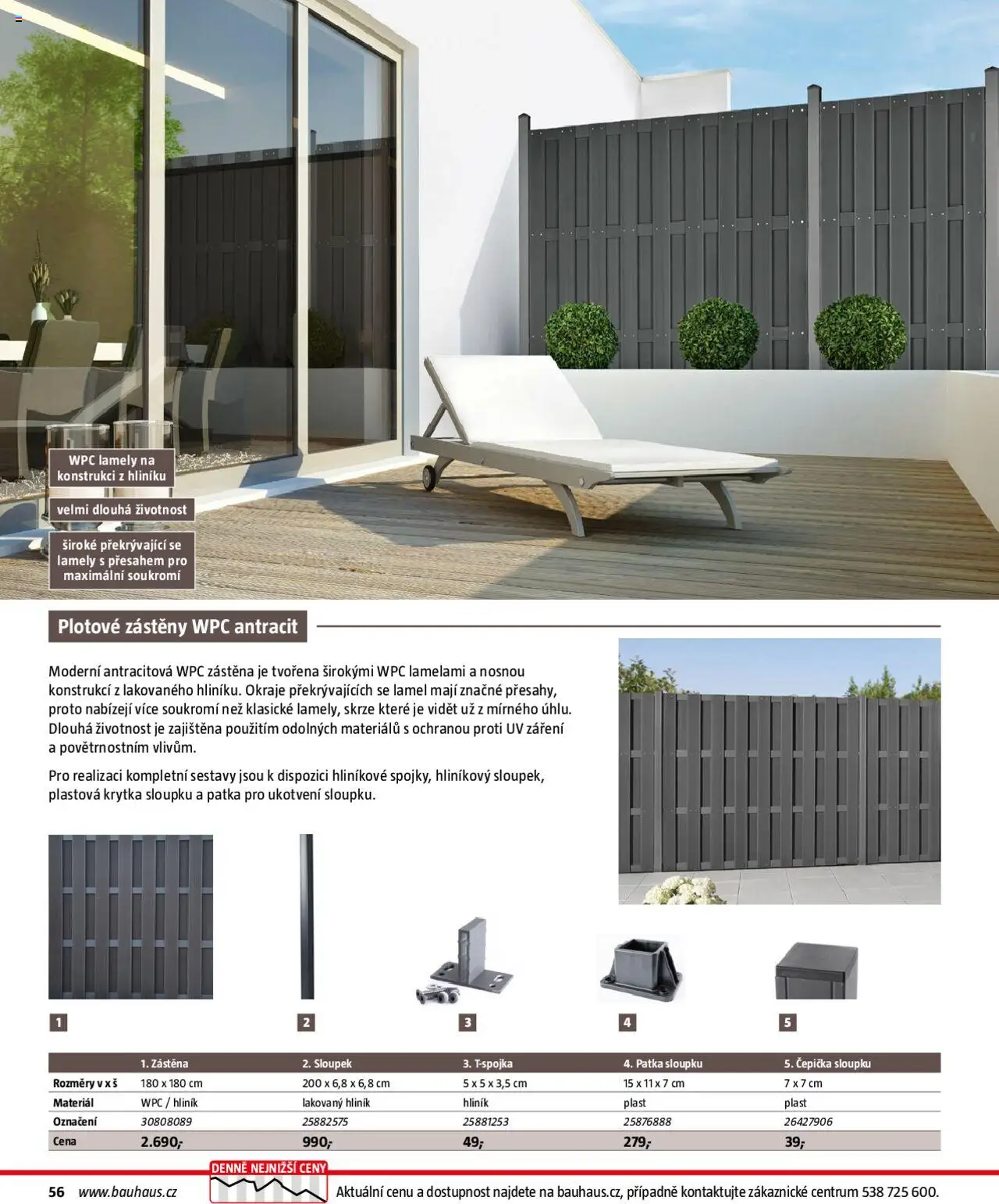 Bauhaus katalog Ploty a zahradní domky - strana 56- platný od 01.04.2025