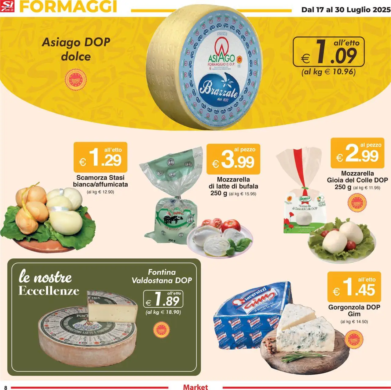 Sì con Te	Market catalogo - pagina 8 - valido dal 17/07/2025