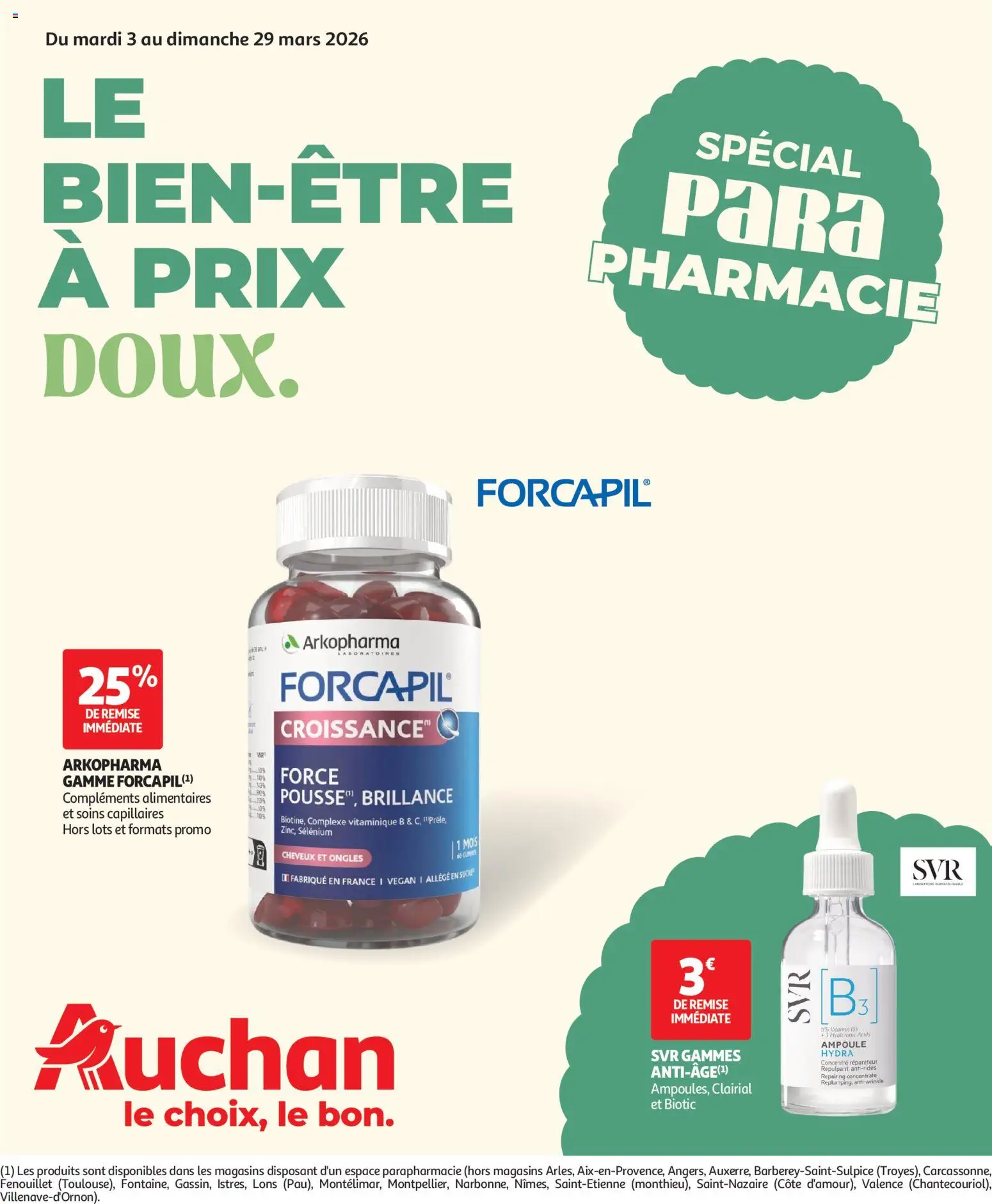 Auchan - Parapharmacie, beauté - page 1 - valable à partir du 03/03/2026