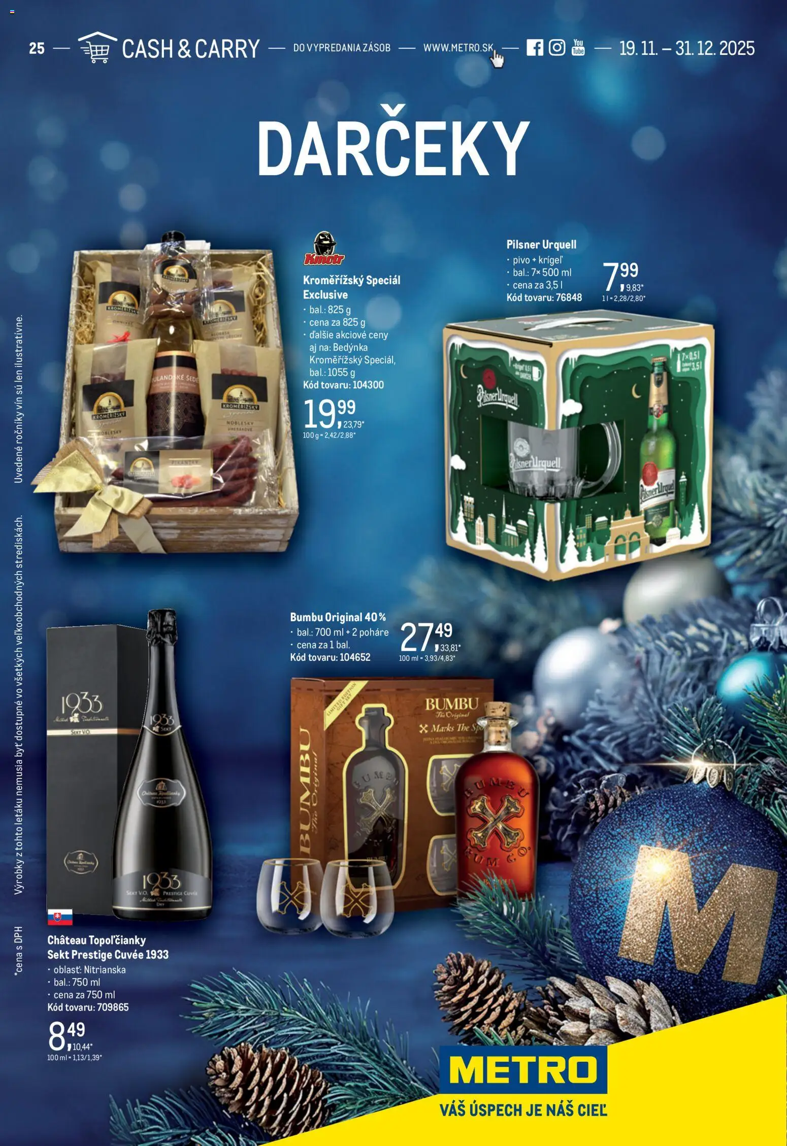 Metro Darčeky - strana 1- platný od 19.11.2025